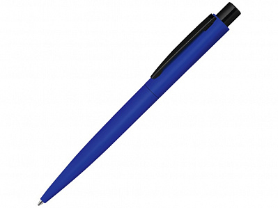 Ручка шариковая металлическая Lumos M soft-touch (Синий/черный)