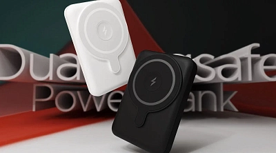 Беспроводной магнитный ПЗУ VLP Dual Magsafe PowerBank 5000, черный