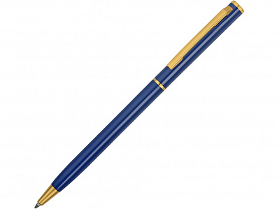 Ручка металлическая шариковая Жако (Синий/золотистый)