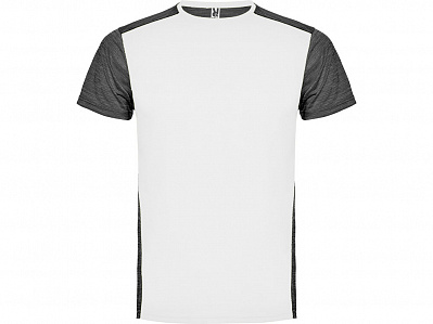 Спортивная футболка Zolder мужская (Белый/черный меланж)