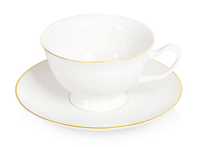 Чайная пара Preston (Белый, золотистый)