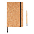 Блокнот Cork на резинке с бамбуковой ручкой-стилус, А5 - Фото 7
