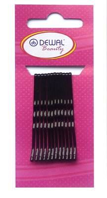 Невидимки Dewal  Beauty волна 50 мм (12 шт) черные (Черный)