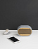 Bluetooth-колонка "Stonehenge" 5Вт с беспроводным зарядным устройством, камень/бамбук, серый/бежевый - Фото 2