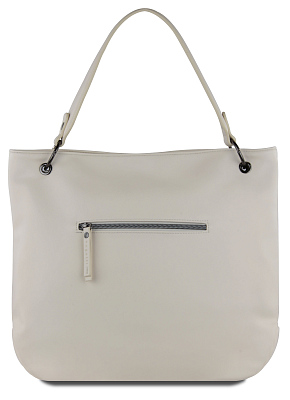 Сумка-хобо BUGATTI Almata, бежевая, полиуретан, 41х11х32 см