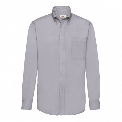 Рубашка мужская LONG SLEEVE OXFORD SHIRT 135 (Серый)