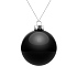 Елочный шар Finery Gloss, 8 см, глянцевый черный - Фото 1