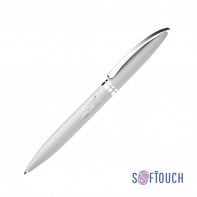 Ручка шариковая "Rocket", покрытие soft touch  (Белый)