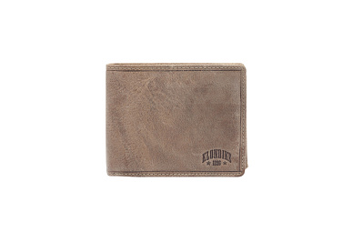 Бумажник KLONDIKE «Rob», натуральная кожа в коричневом цвете, 12,5 х 10 см (Коричневый)