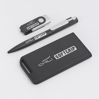 Флеш-карта "Vostok SOFTGRIP" 16 Гб, покрытие softgrip, черный