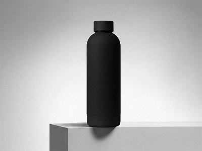 Вакуумная термобутылка с медной изоляцией Cask, soft-touch, 500 мл (Чёрный)