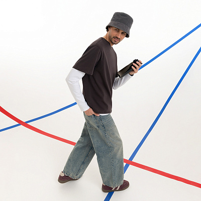 Футболка унисекс RUST NEO, 240 гр. , размер M/L (Коричневый)