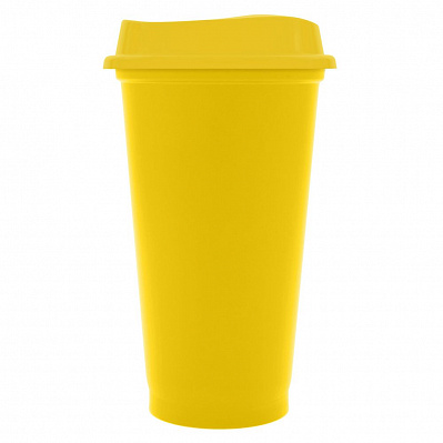 Стакан с крышкой Color Cap  (Желтый)