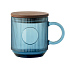 Ribbed glass mug 300ml - Фото 1