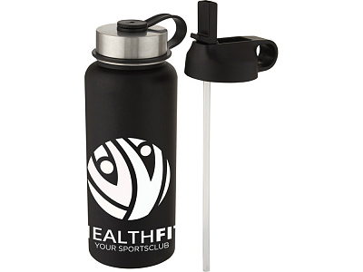 Бутылка спортивная Supra с вакуумной изоляцией и 2 крышками