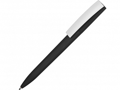 Ручка пластиковая soft-touch шариковая Zorro (Черный/белый)