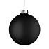 Елочный шар Finery Matt, 10 см, матовый черный - Фото 2