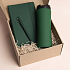 Набор подарочный OFFICEKIT: термос, ежедневник, ручка,  стружка, коробка, зелёный - Фото 2