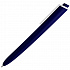 Ручка шариковая Pigra P02 Mat, темно-синяя с белым - Фото 3