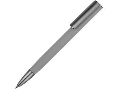 Ручка металлическая шариковая Insomnia soft-touch с зеркальным слоем (Серый)