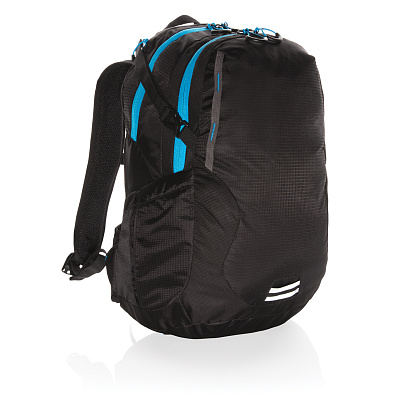 Средний походный рюкзак Explorer, 26 л (без ПВХ) (Черный; синий)