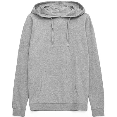Худи унисекс Westray, белое (Серый меланж)