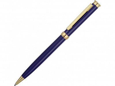 Ручка металлическая шариковая Голд Сойер (Синий/золотистый)