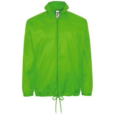 Ветровка унисекс Shift, белая (Зеленое яблоко)