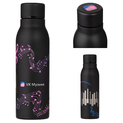 Термобутылка вакуумная герметичная Соренто (Sorento), черная