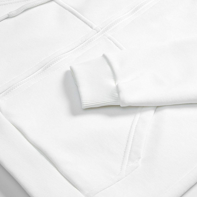 Толстовка унисекс оверсайз на молнии Zippy Terry, белая