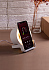Bluetooth колонка-подставка "Smart Sound" с беспроводным (10W) зарядным устройством и лампой, белый - Фото 3
