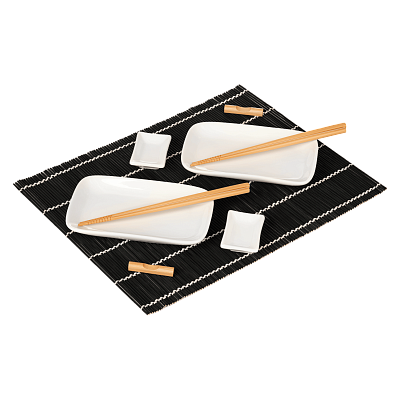 Набор для сервировки суши Токио (Tokyo) (10 предметов), черный (Чёрный)