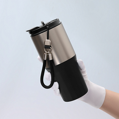 Термокружка вакуумная Авеню (Avenue), черная