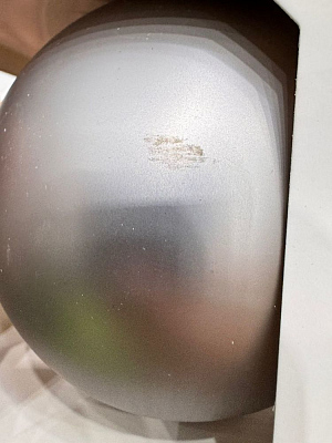 Оформительский шар Finery, 10 см, матовый серебристый