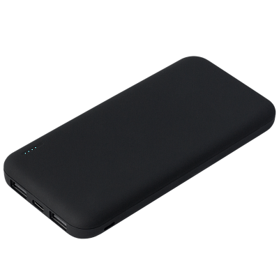 Внешний аккумулятор с подсветкой Люче (Luce) 10000 mAh, черный (Чёрный)