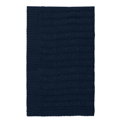 Плед Фадо (Fado) вязаный, синий (без подарочной коробки)