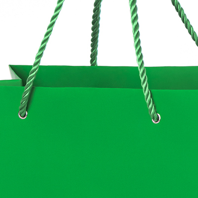 Пакет подарочный GLAM 27х12х32  см, зелёный