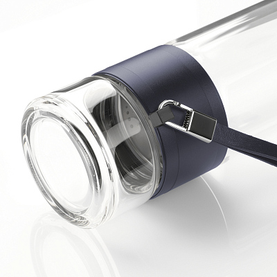 Бутылка стеклянная с двойными стенками Terso, синяя