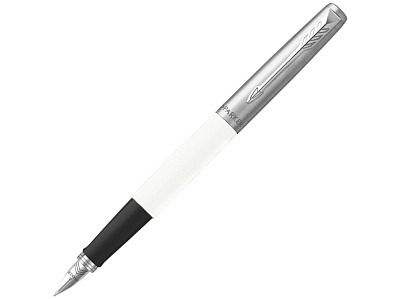 Ручка перьевая Parker Jotter, F (Белый, серебристый, черный)