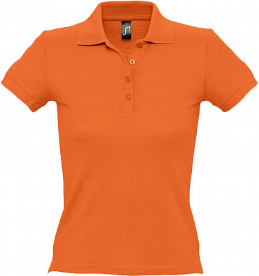 Рубашка поло женская People 210, оранжевая (Оранжевый)