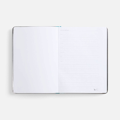 Ежедневник Metal Frame на заказ, датированный, бирюзовый