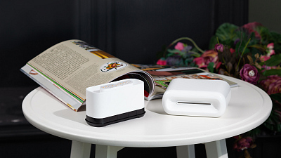 Увлажнитель "Flame" с эффектом пламени, белый