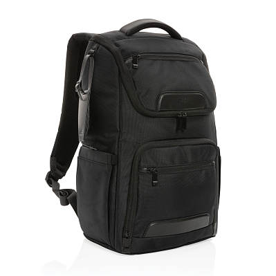 Рюкзак Swiss Peak Voyager из RPET AWARE™ для ноутбука 15,6" (Черный;)