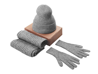 Подарочный набор  Nordend (Серый меланж)