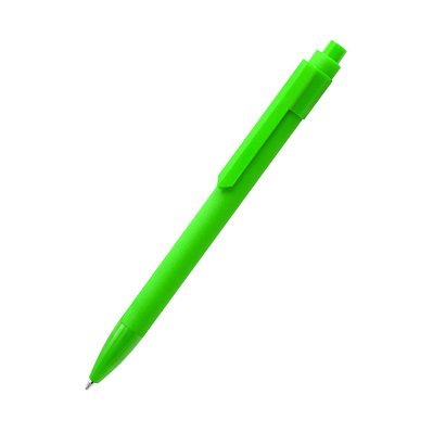 Ручка пластиковая Pit Soft софт-тач, зеленая (Зеленый)