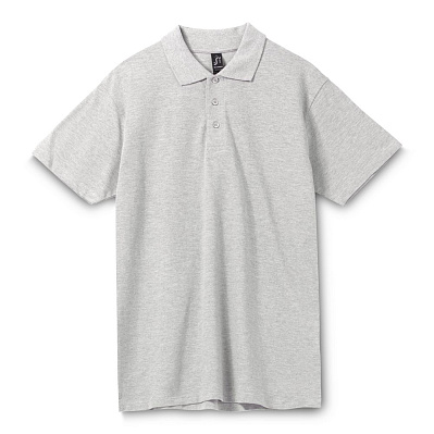 Рубашка поло мужская Spring 210  (Светлый меланж)