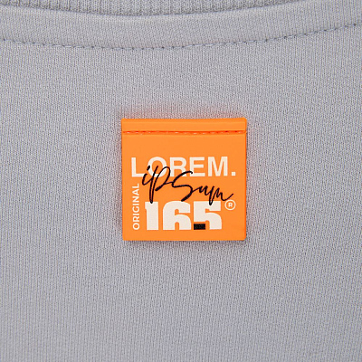 Лейбл из ПВХ Kare, оранжевый неон