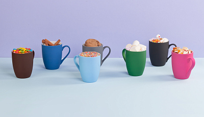 Кружка "Trend", покрытие soft touch, фуксия