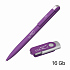 Набор ручка + флеш-карта 16 Гб в футляре, покрытие soft touch, фиолетовый - Фото 2