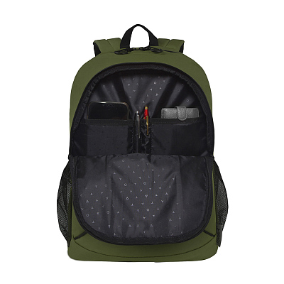 Рюкзак TORBER ROCKIT с отделением для ноутбука 15,6", зеленый, полиэстер 600D, 46 х 30 x 13 см